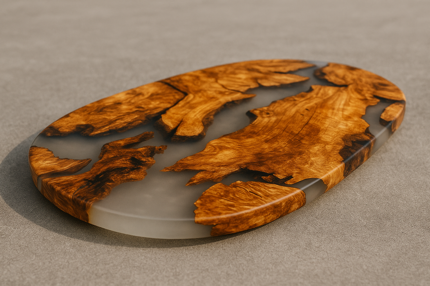 Tagliere in legno e resina