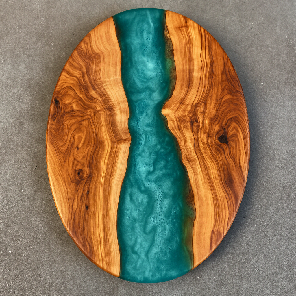 Tagliere in legno e resina