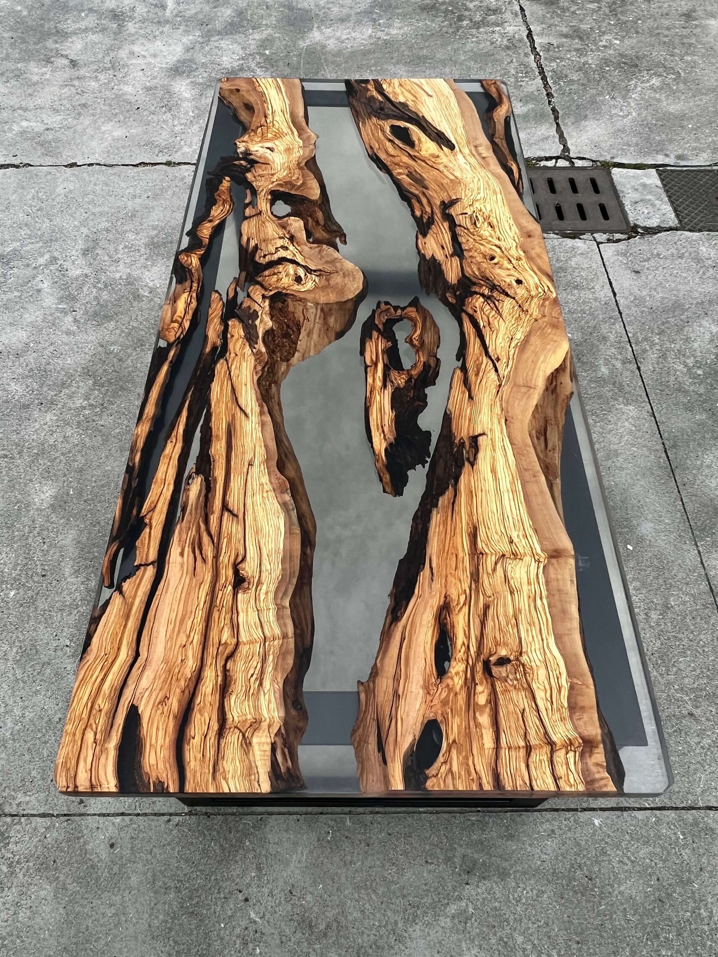 Studio - Scrivania in legno e resina