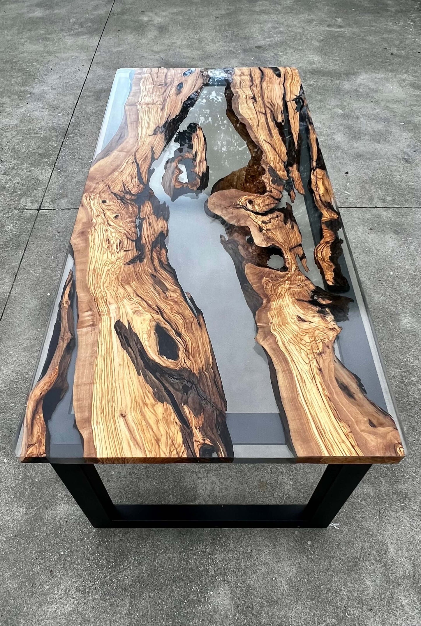 Studio - Scrivania in legno e resina