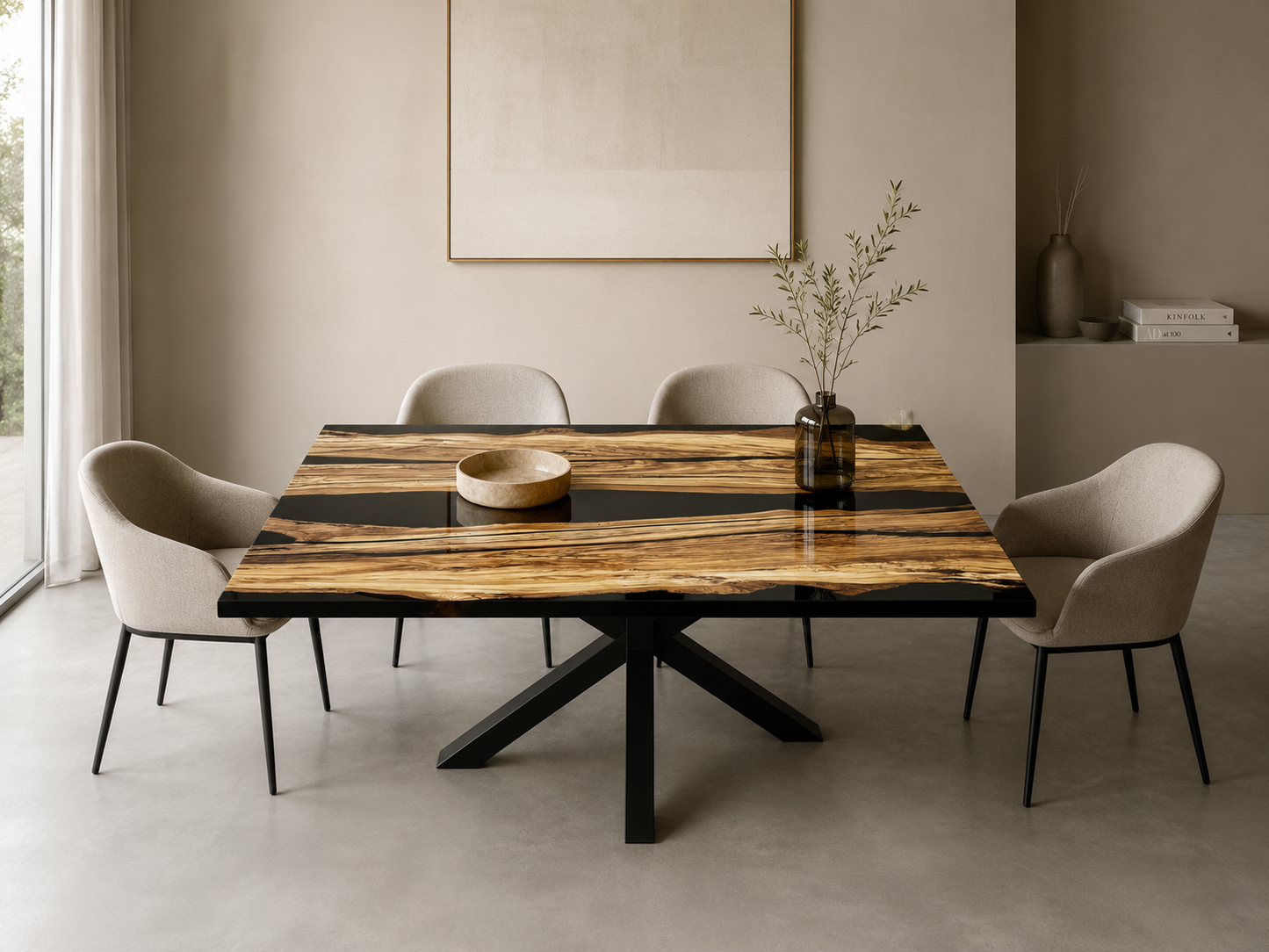 KUADRO - River Table in legno e resina epossidica