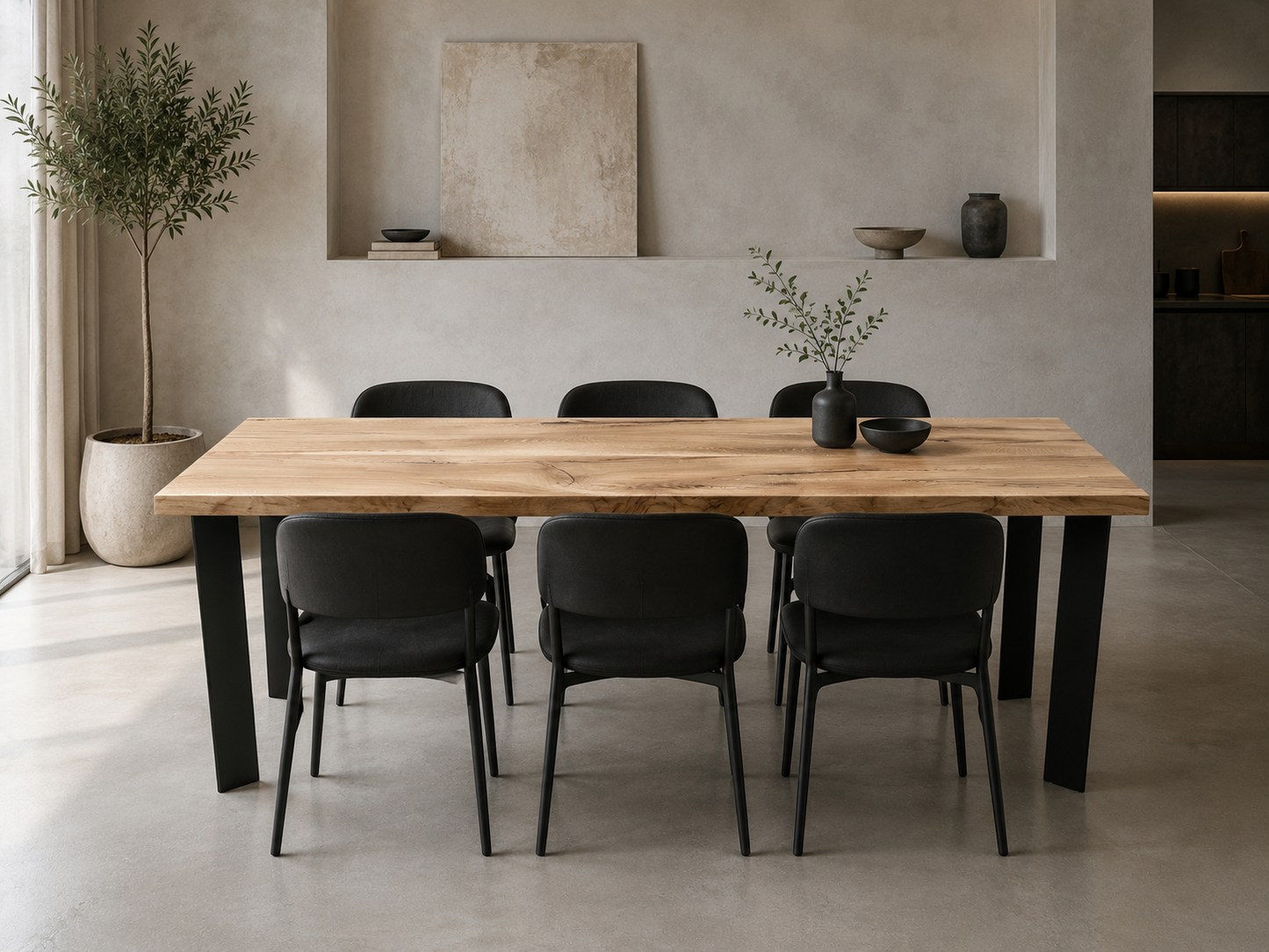 Rover - Tavolo da pranzo in legno massello