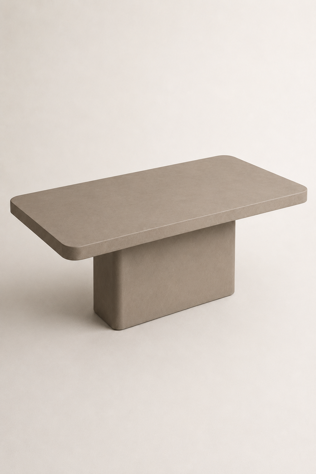 Monolite - Tavolo in microcemento grigio tortora