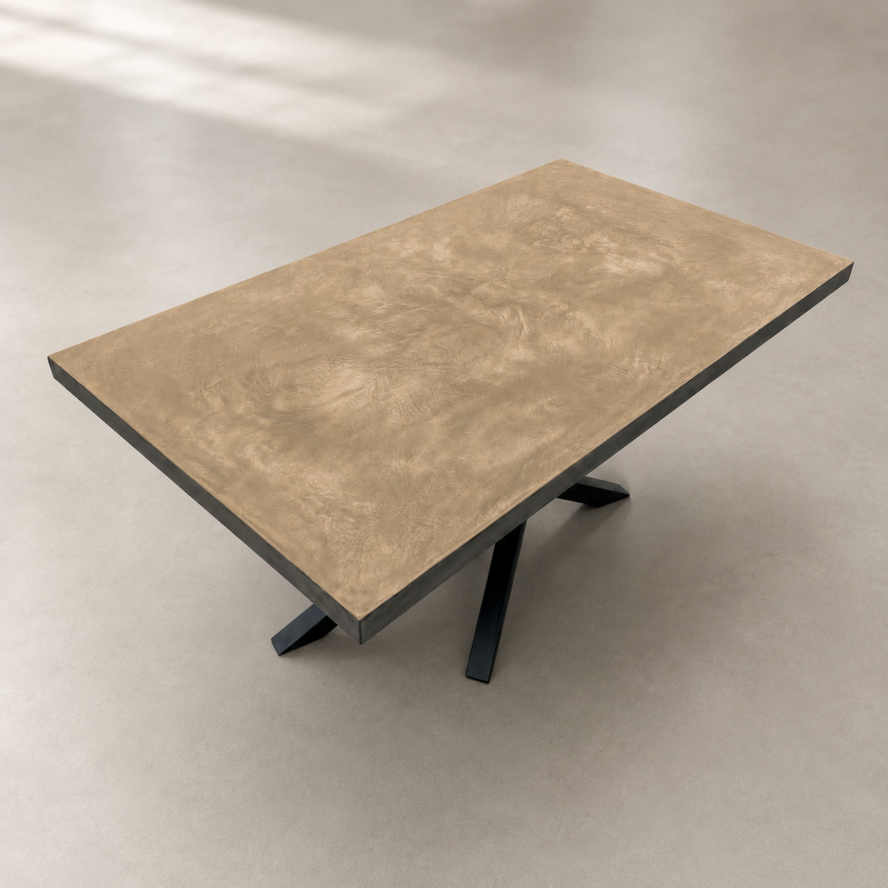 Mat - Tavolo in microcemento bronzo
