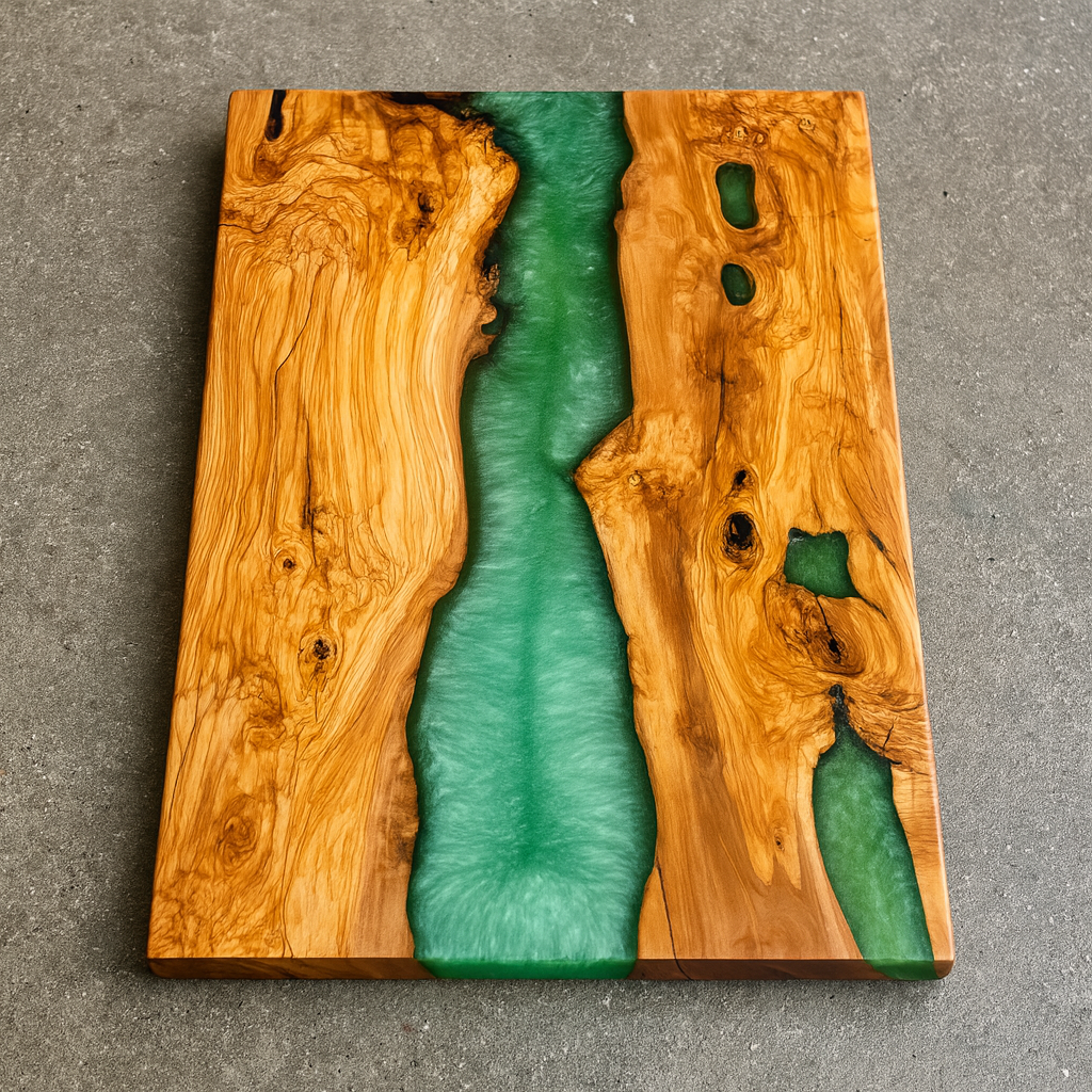 Tagliere in legno e resina