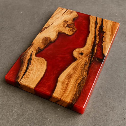 Tagliere in legno e resina