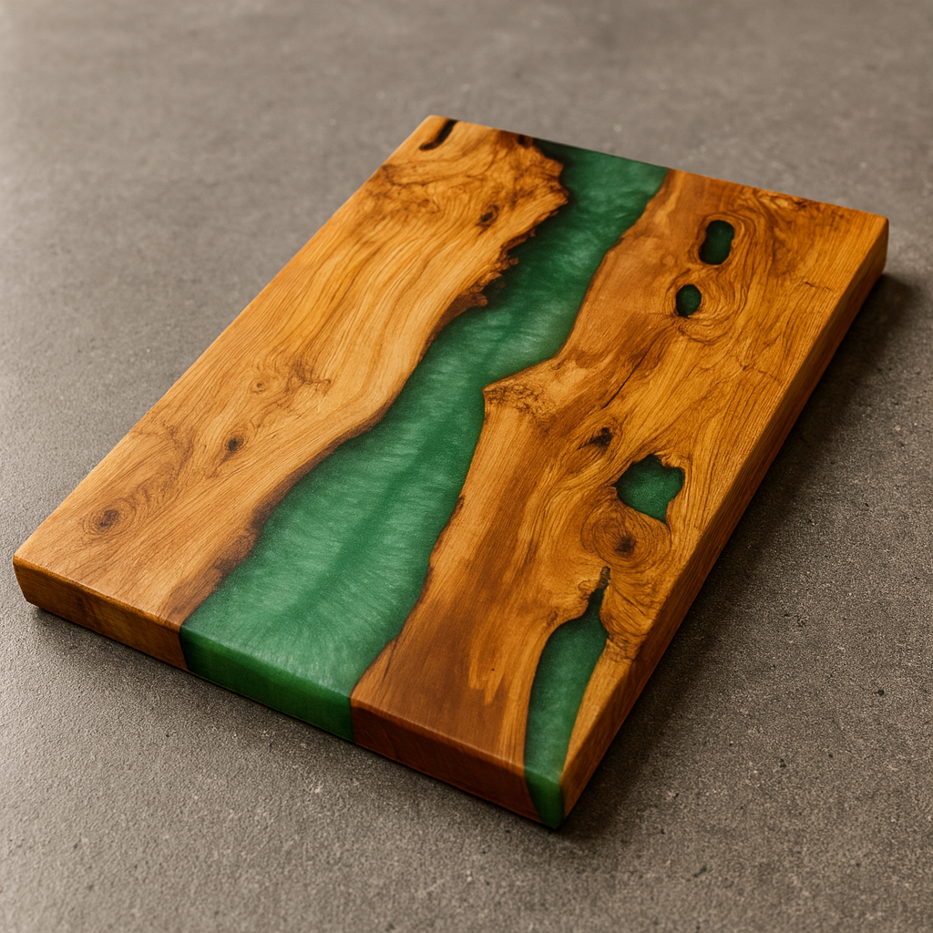 Tagliere in legno e resina