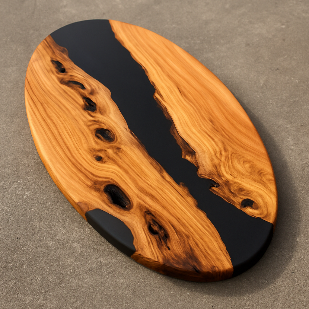 Tagliere in legno e resina