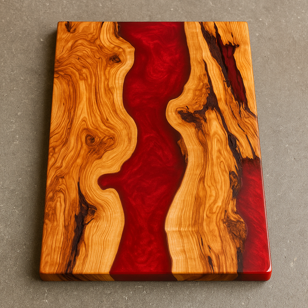 Tagliere in legno e resina