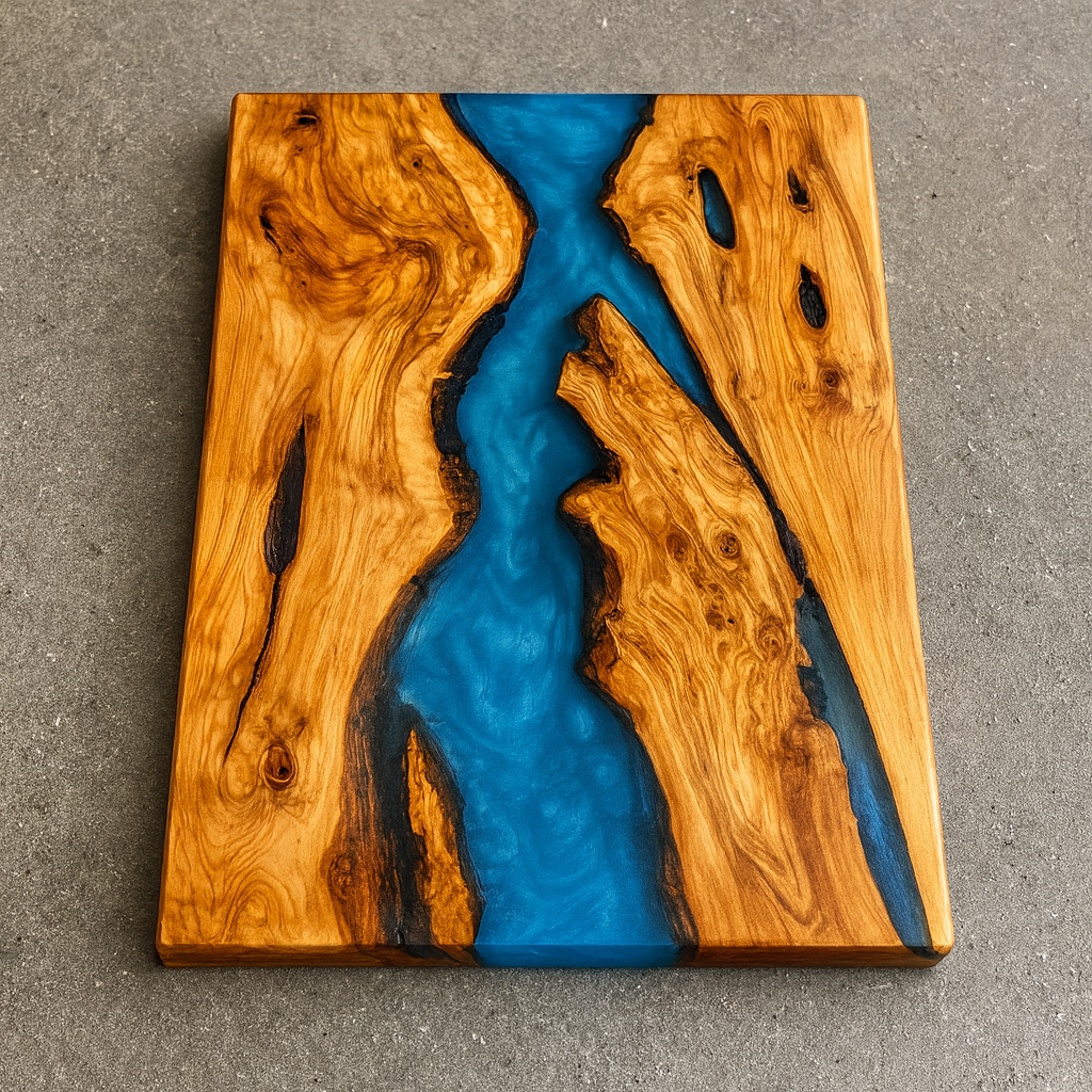 Tagliere in legno e resina