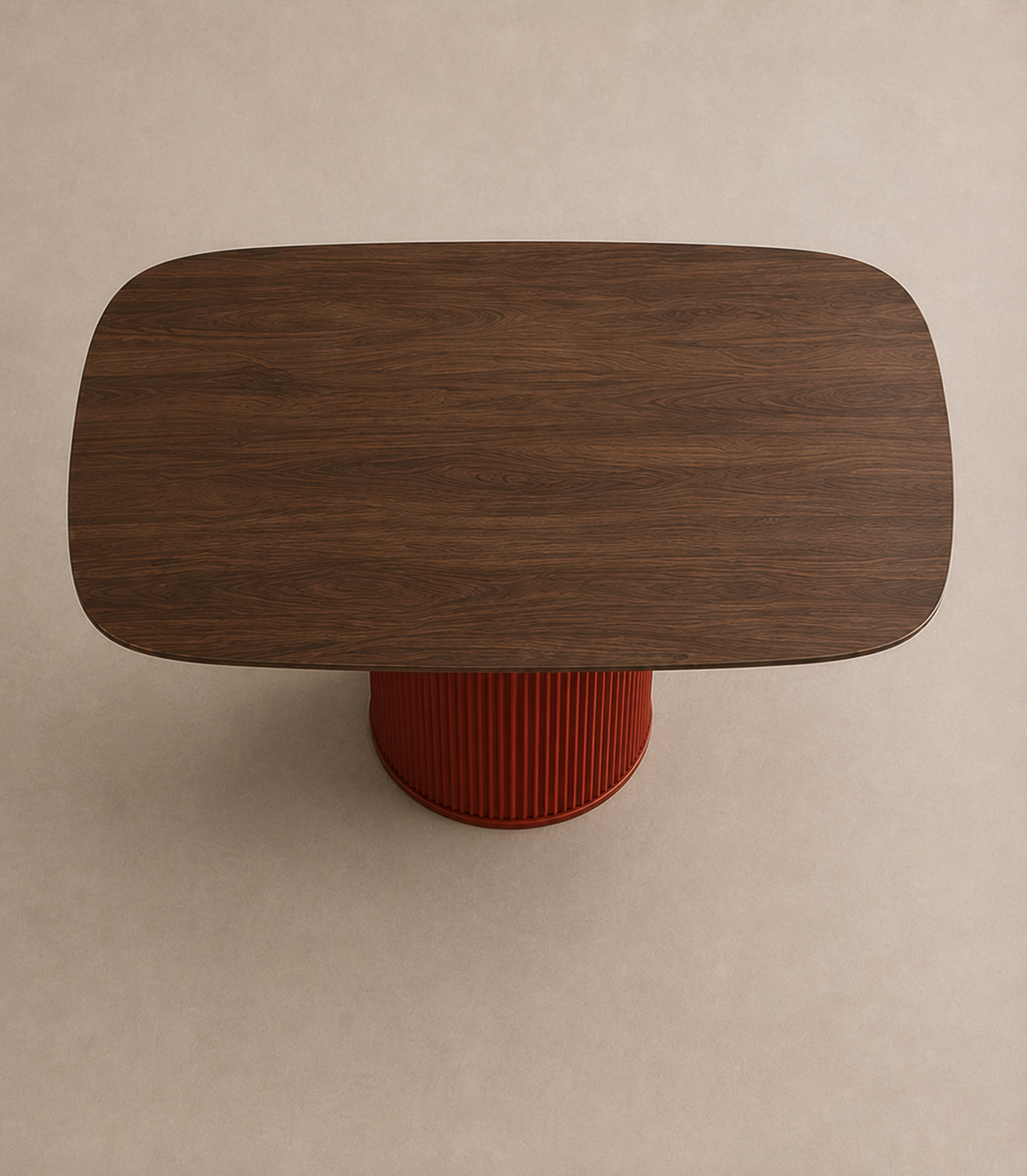 Match Stripes - Tavolo ovale in legno massello