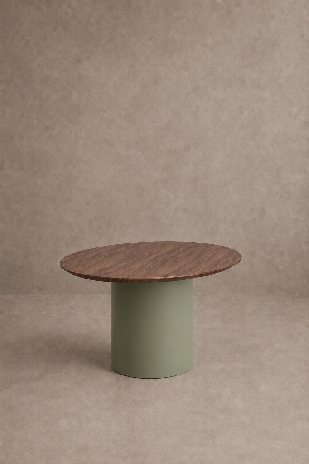 Match Green - Tavolo ovale in legno massello