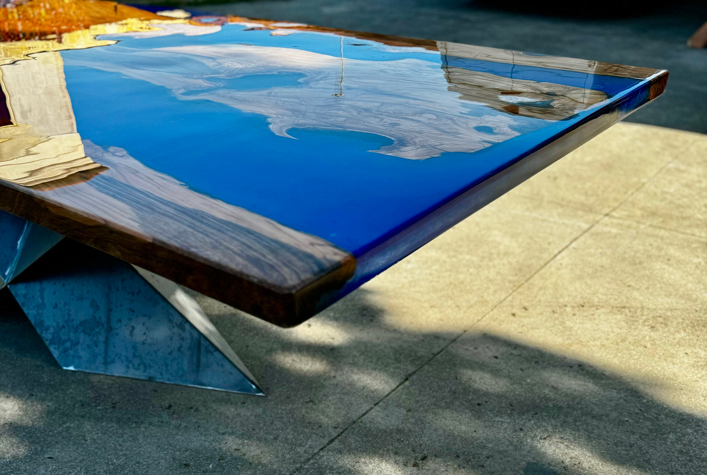 Poseidone - River Table in legno e resina