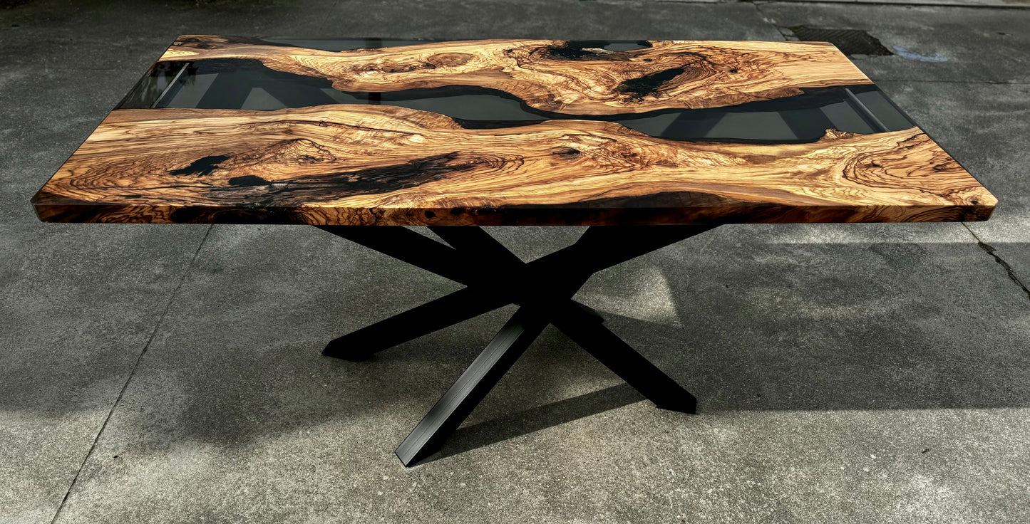 SNAPE - River Table in legno e resina