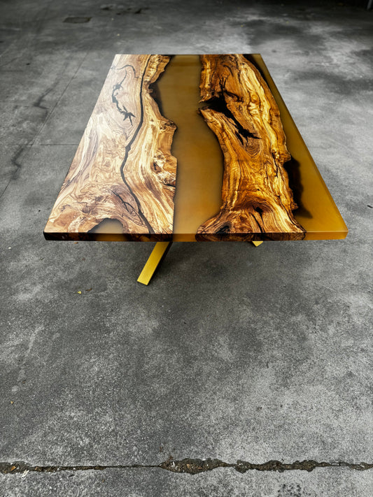 AURELIO - River Table in legno e resina