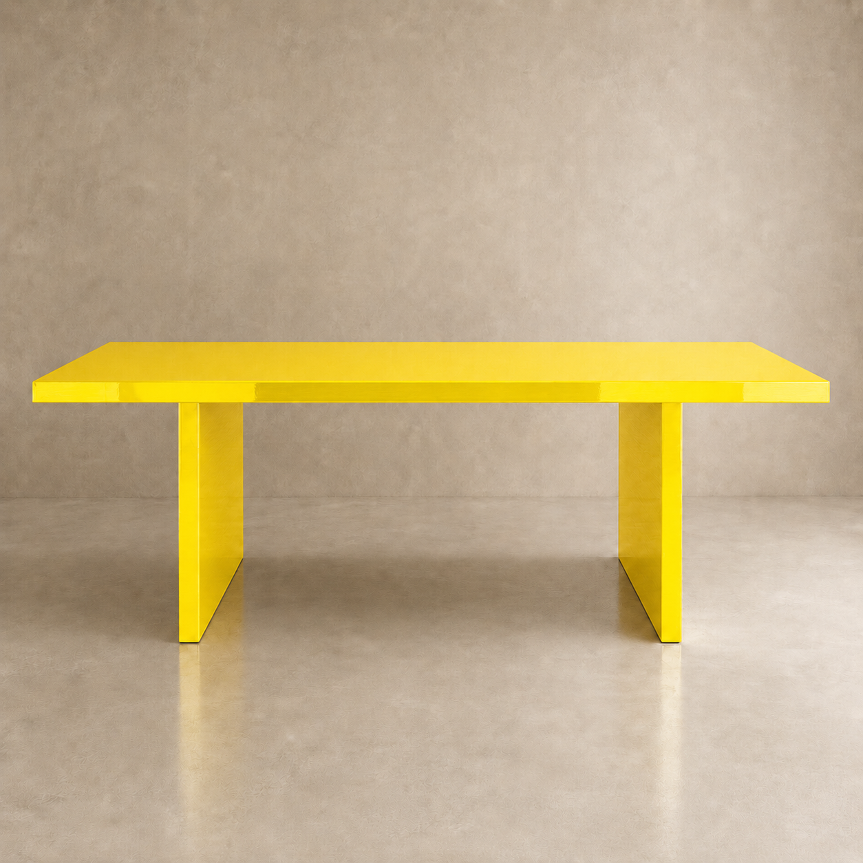Alfa - Tavolo laccato lucido a specchio Ral 1003