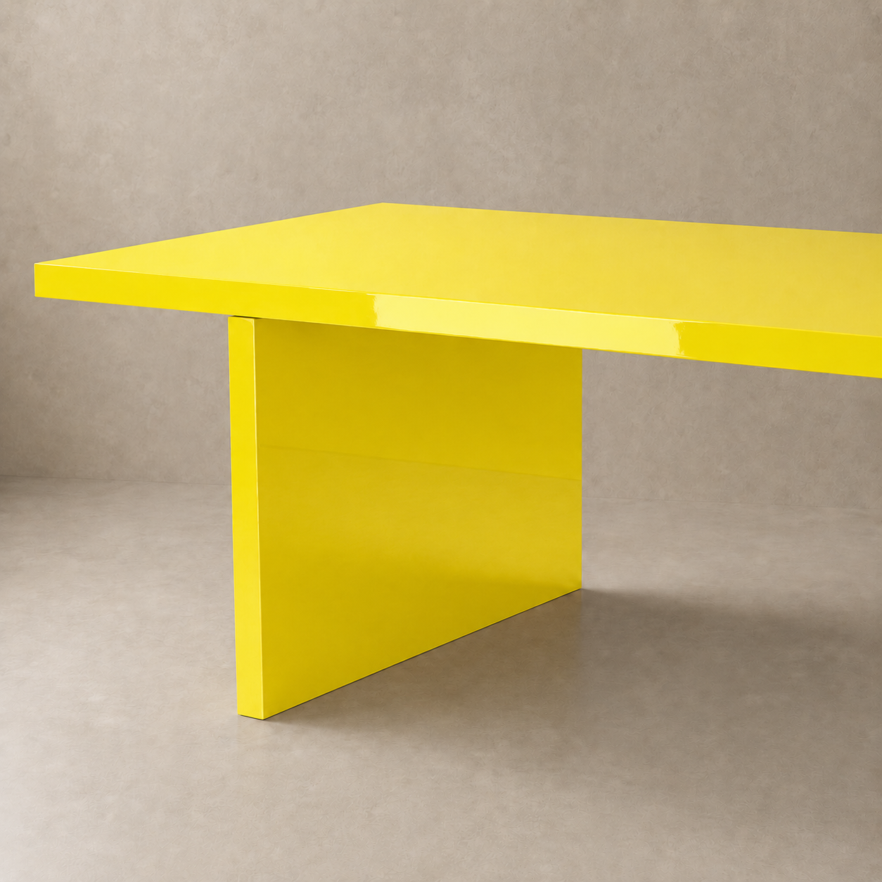 Alfa - Tavolo laccato lucido a specchio Ral 1003