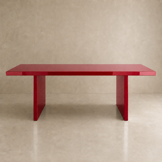 Alfa - Tavolo laccato lucido a specchio Ral 3005