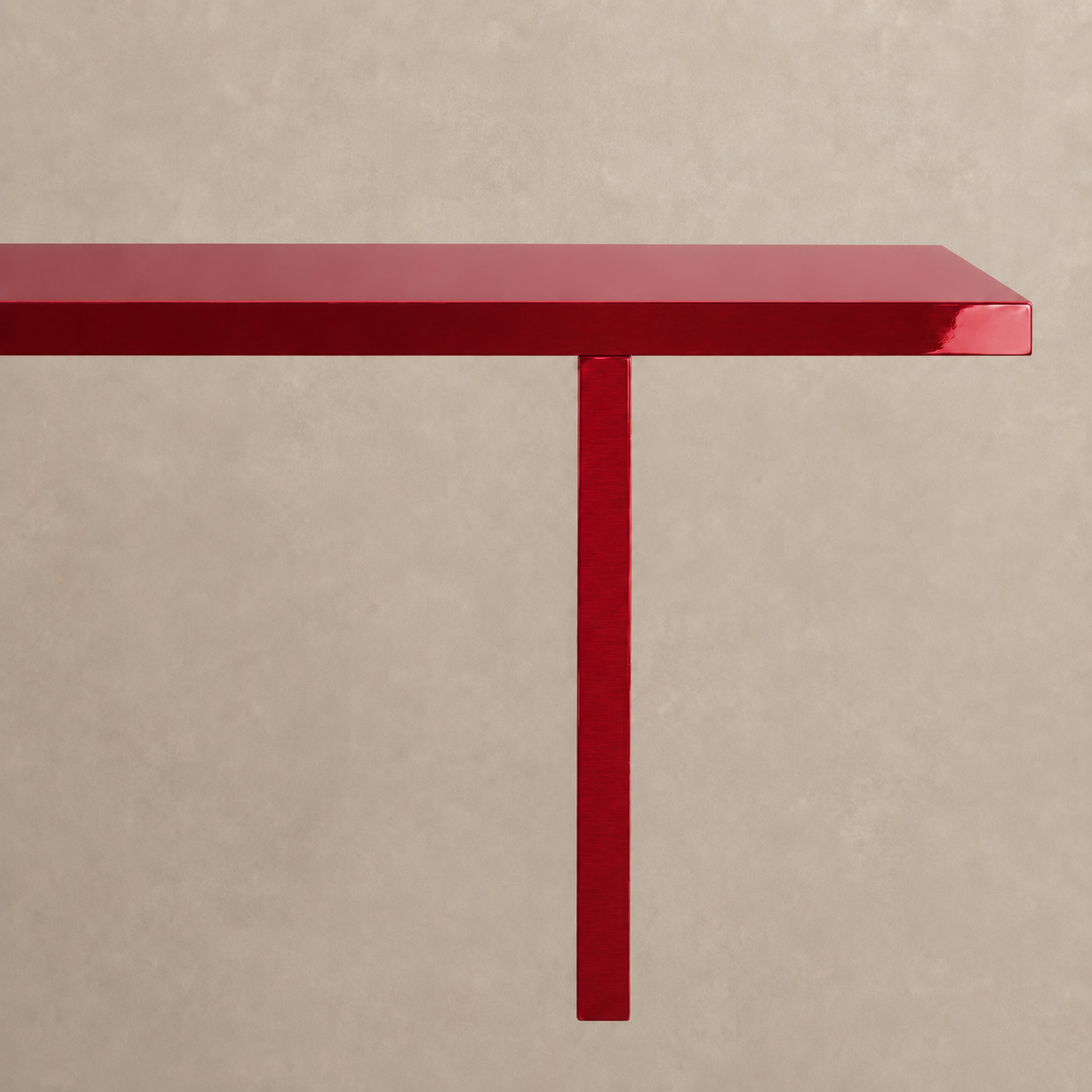 Alfa - Tavolo laccato lucido a specchio Ral 3005