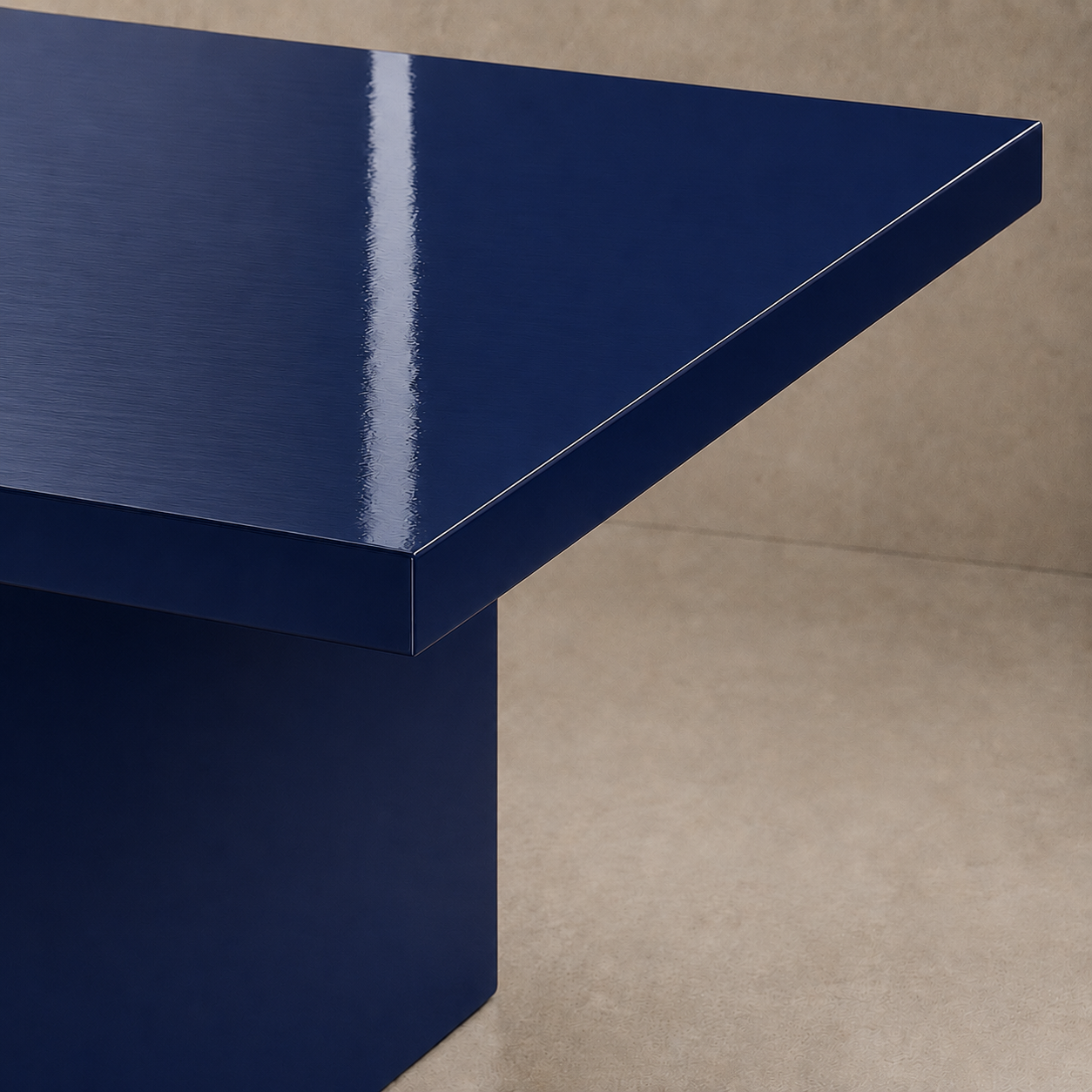 Alfa - Tavolo laccato lucido a specchio Ral 5003