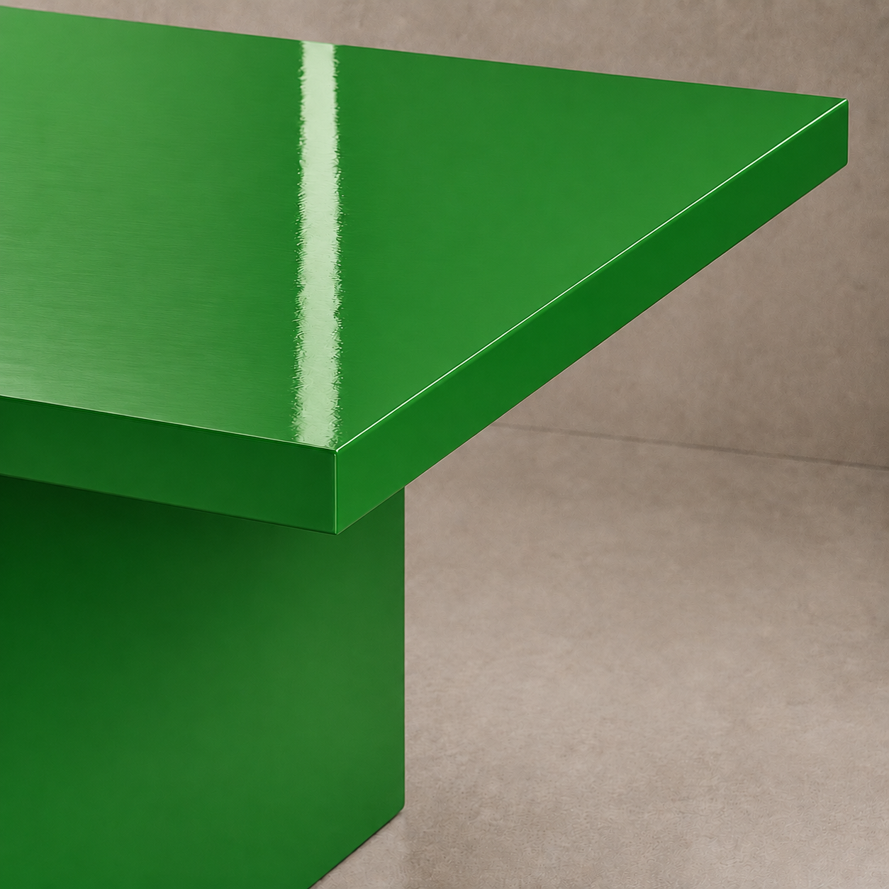 Alfa - Tavolo laccato lucido a specchio Ral 6038