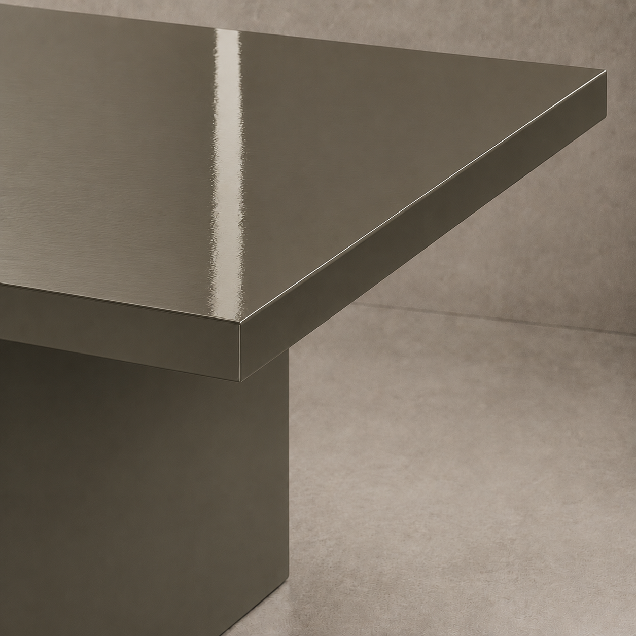 Alfa - Tavolo laccato lucido a specchio Ral 7039