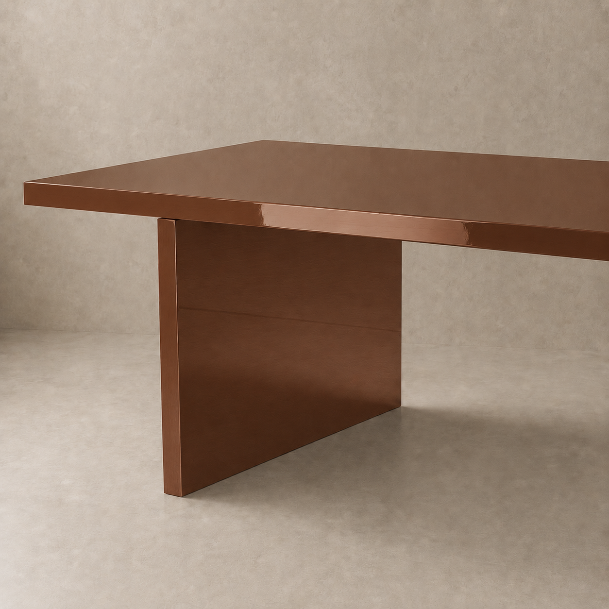 Alfa - Tavolo laccato lucido a specchio Ral 8003