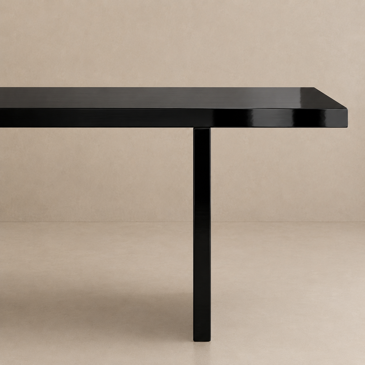 Alfa - Tavolo laccato lucido a specchio Ral 9005