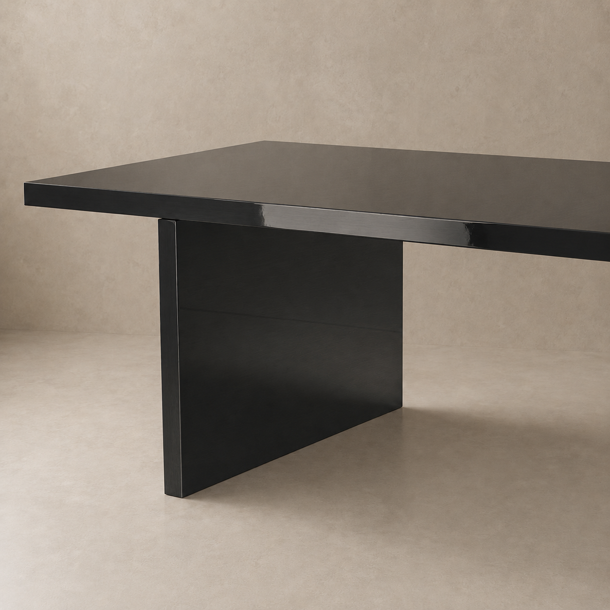 Alfa - Tavolo laccato lucido a specchio Ral 9005