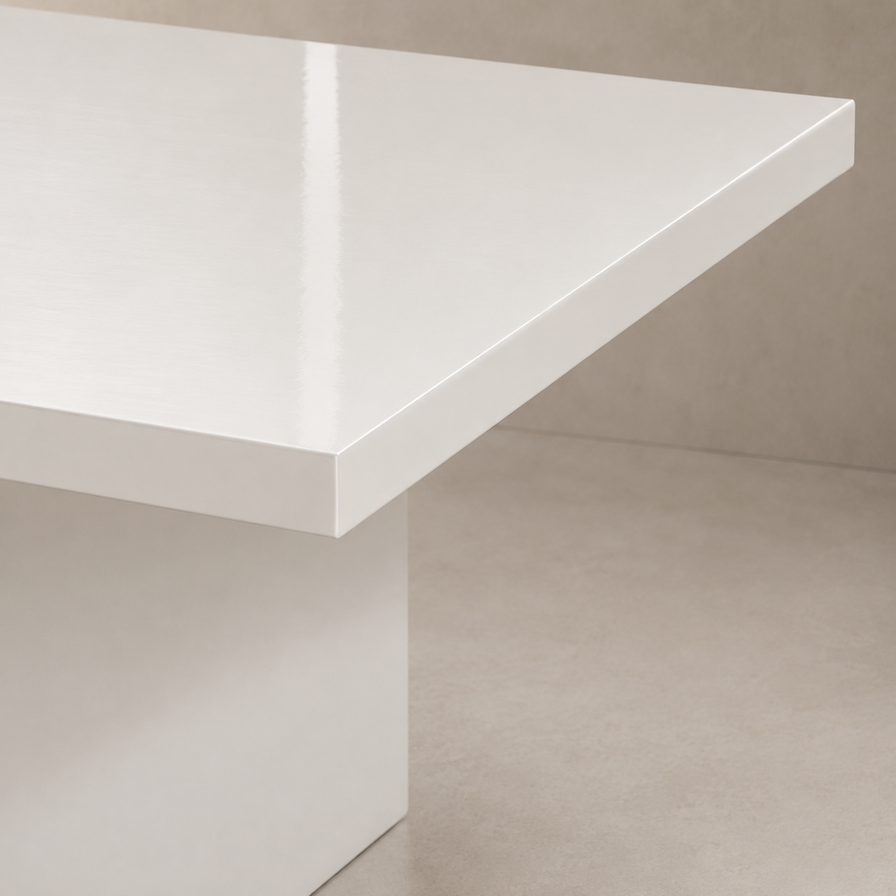 Alfa - Tavolo laccato lucido a specchio Ral 9010
