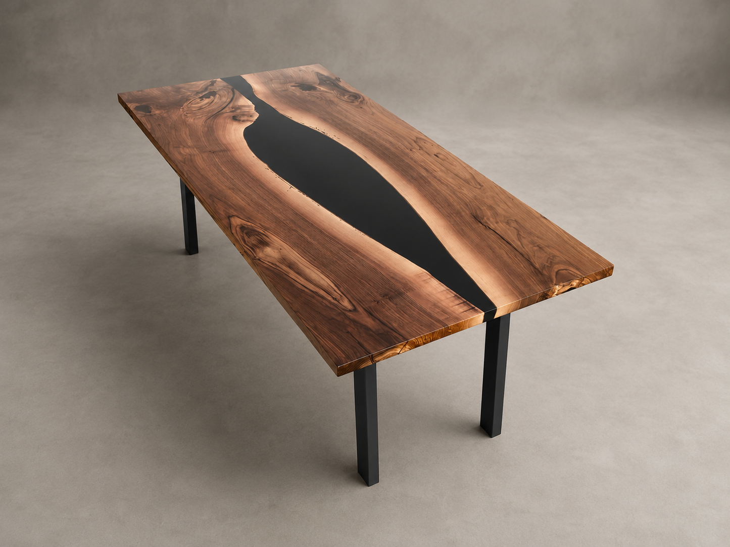 Distinto - Tavolo in legno e resina