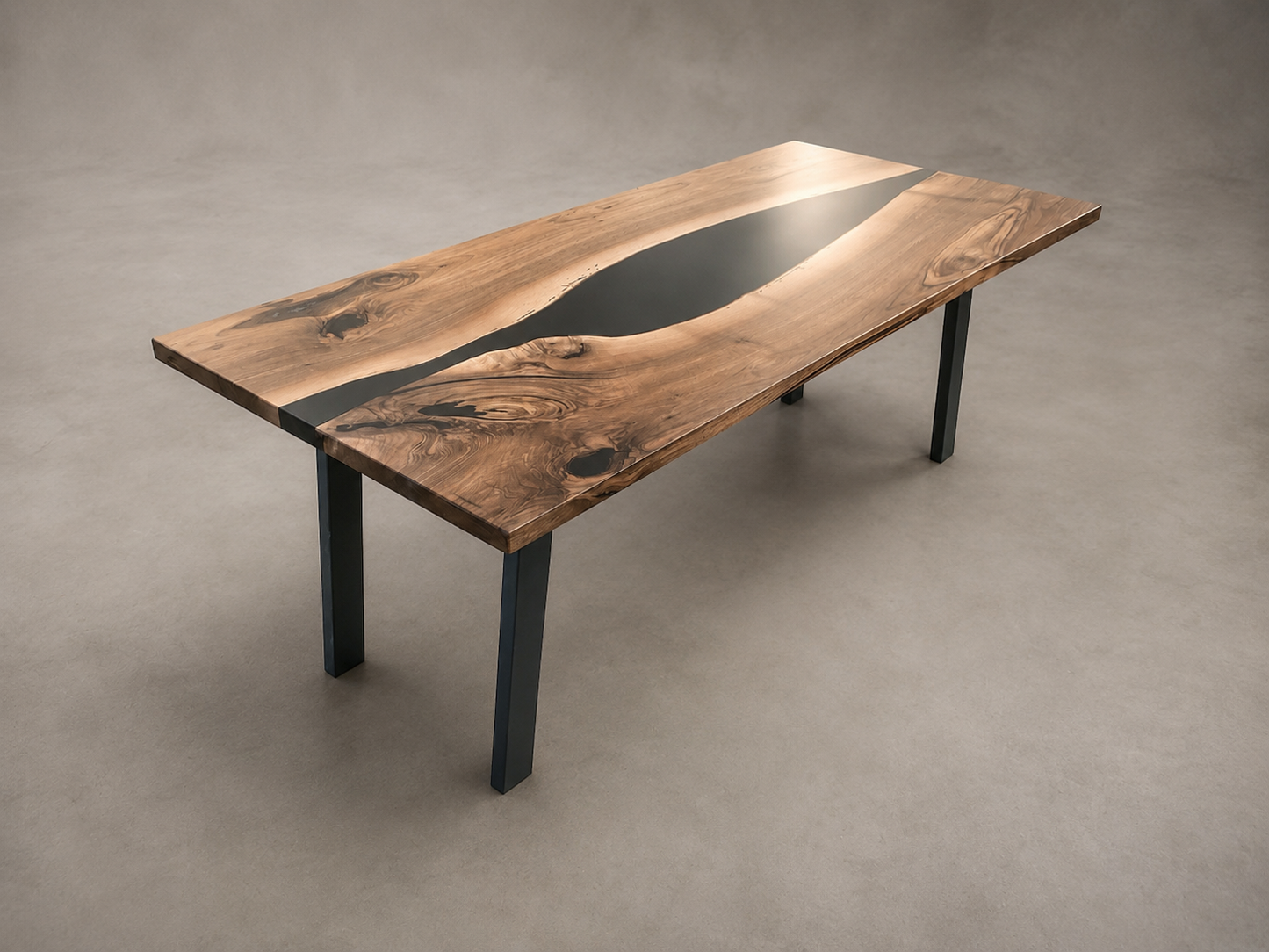 Distinto - Tavolo in legno e resina