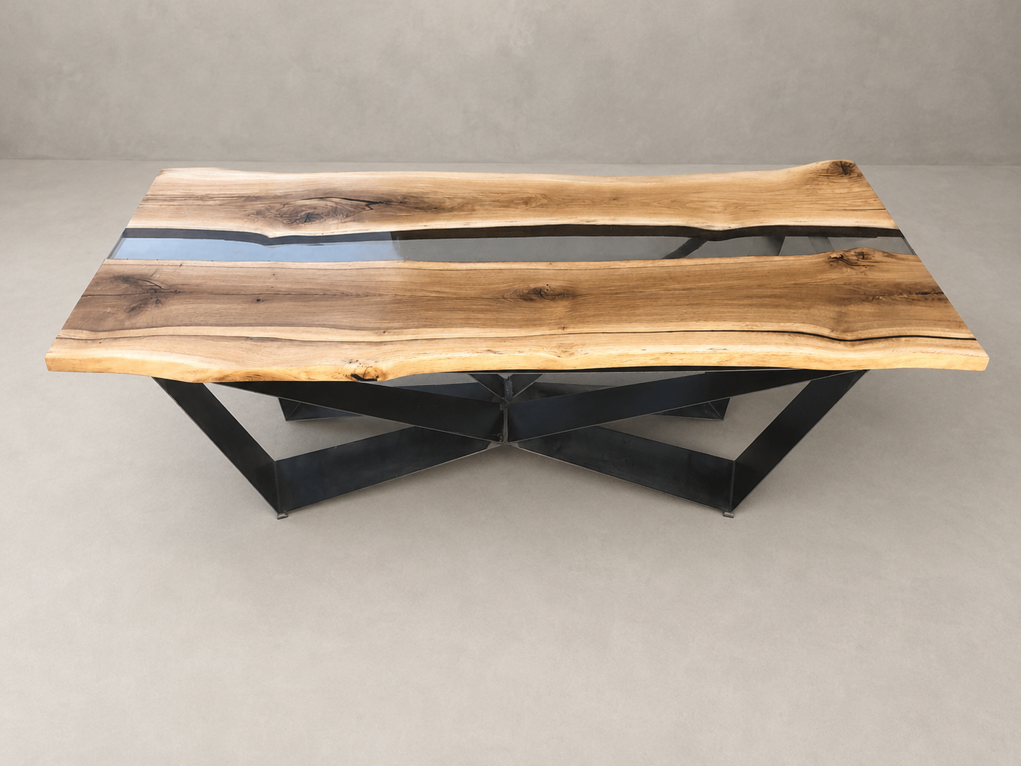 Bold - Tavolo da pranzo in legno e resina
