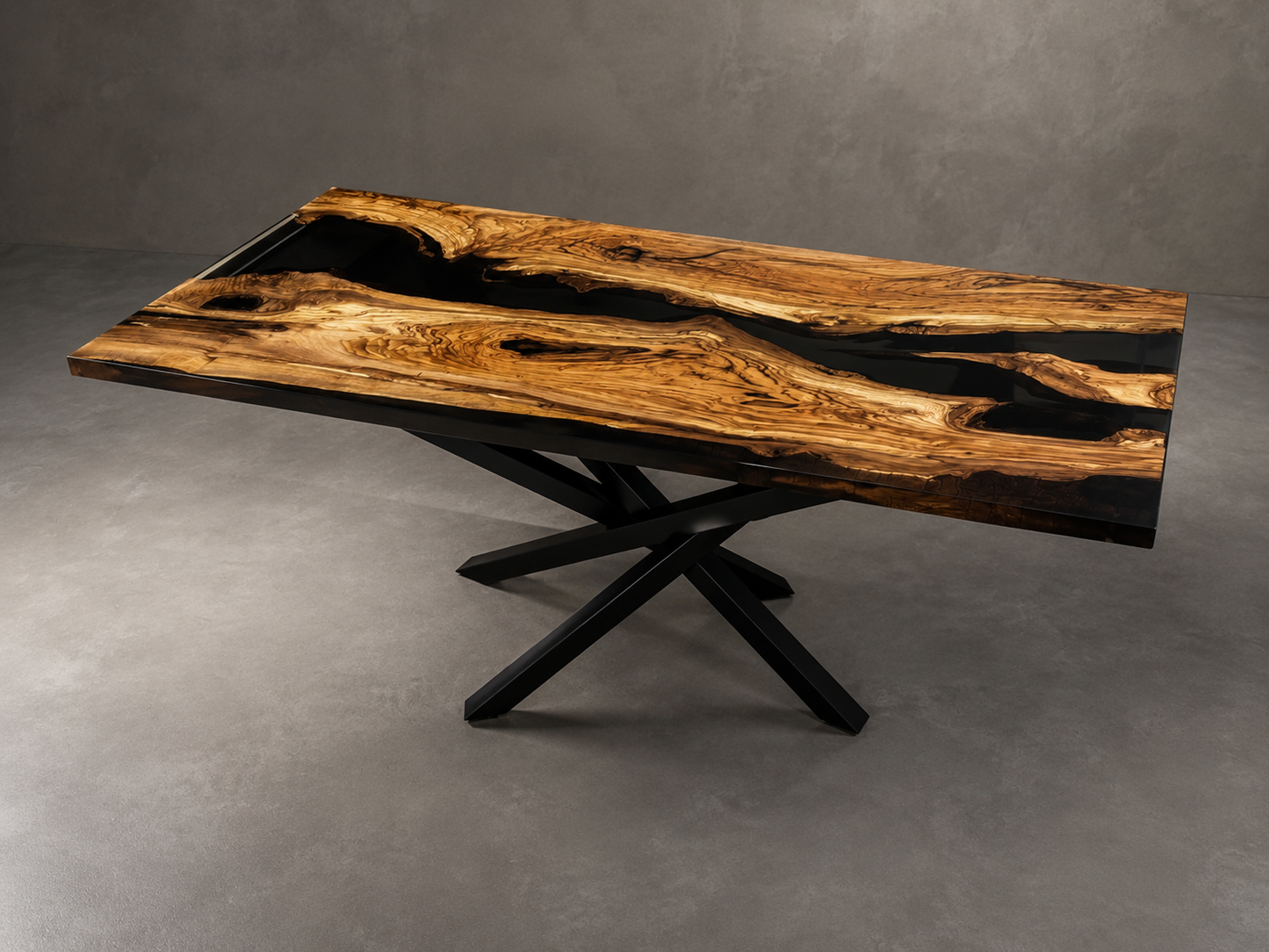 DELTA - River Table in legno e resina