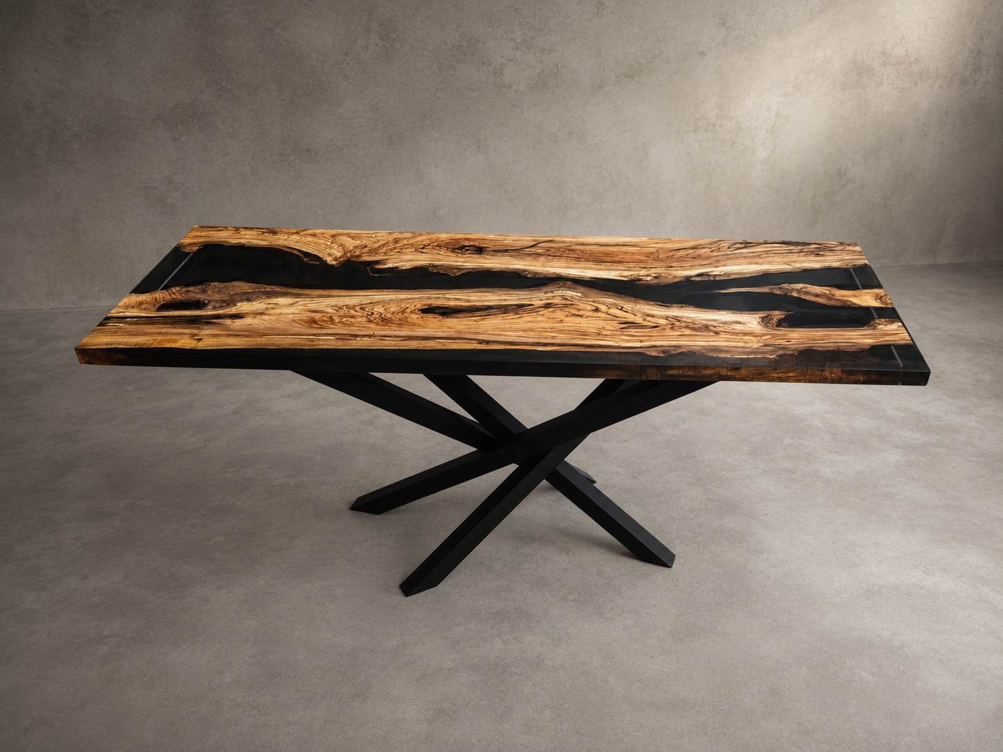 DELTA - River Table in legno e resina