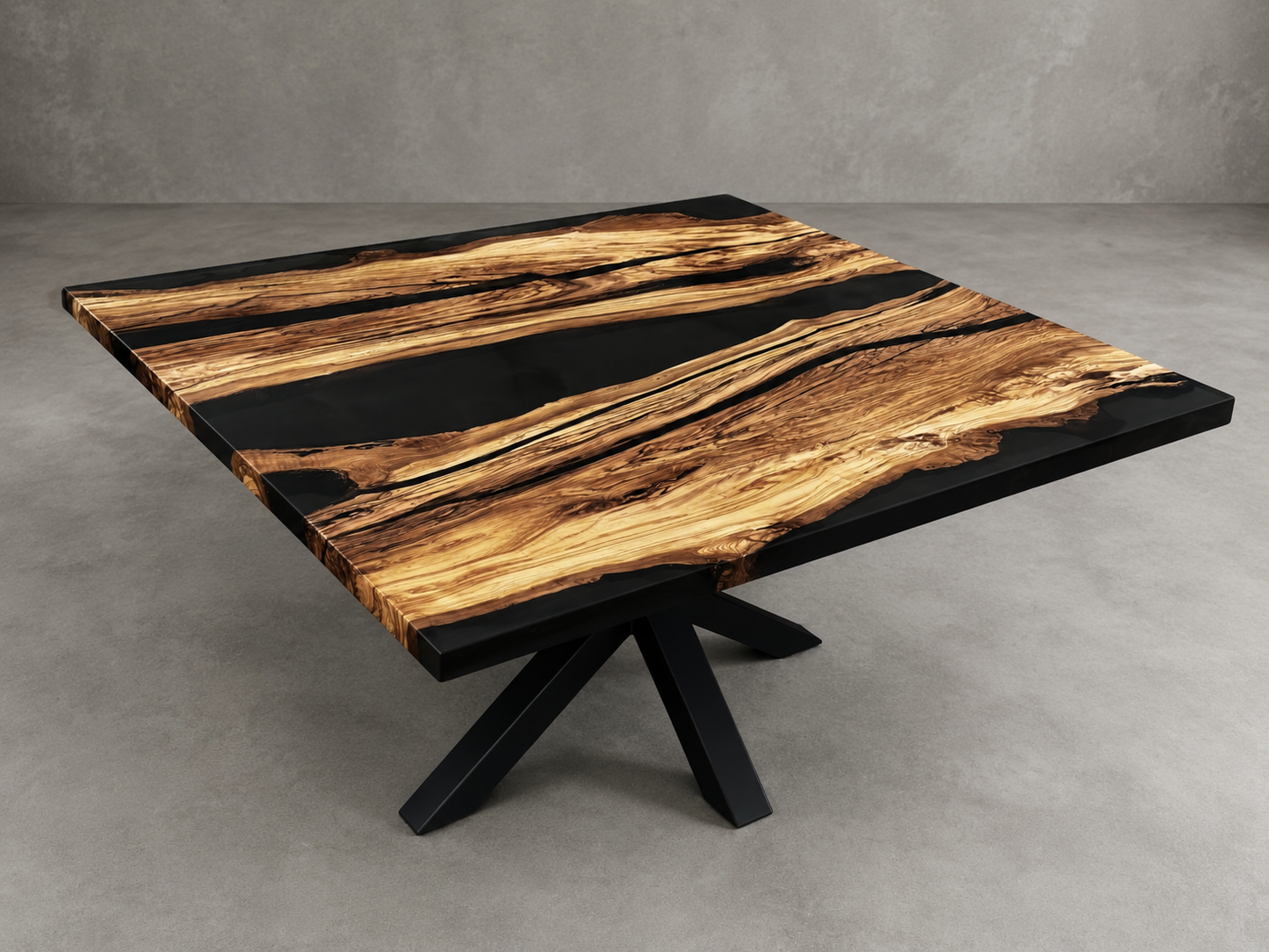 KUADRO - River Table in legno e resina epossidica