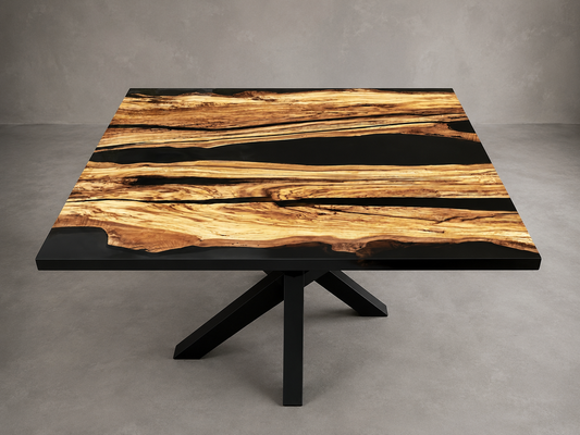 KUADRO - River Table in legno e resina epossidica