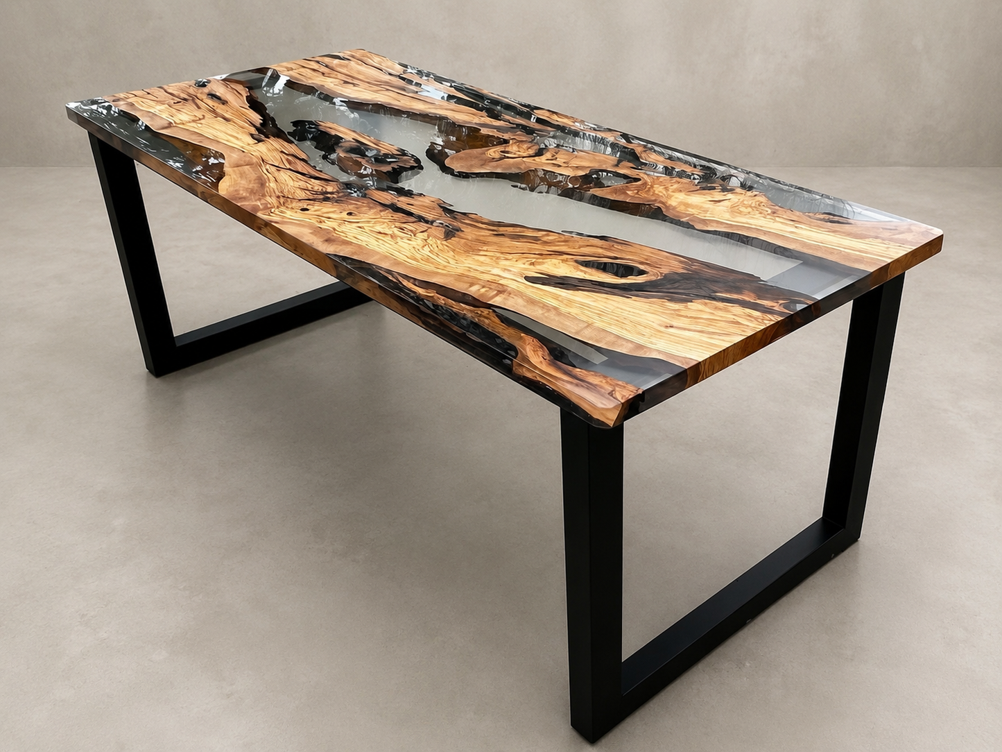 Studio - Scrivania in legno e resina