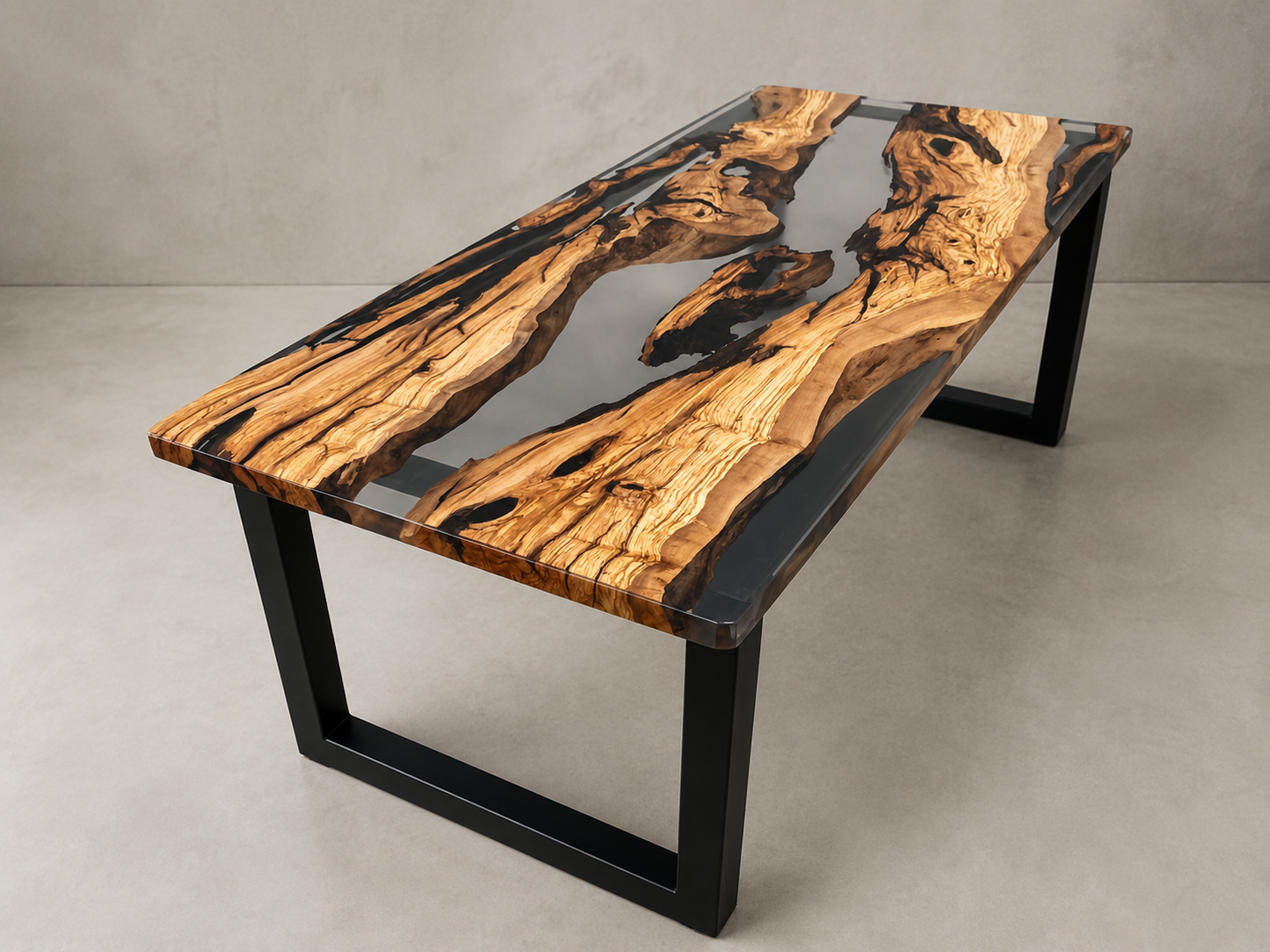 Studio - Scrivania in legno e resina