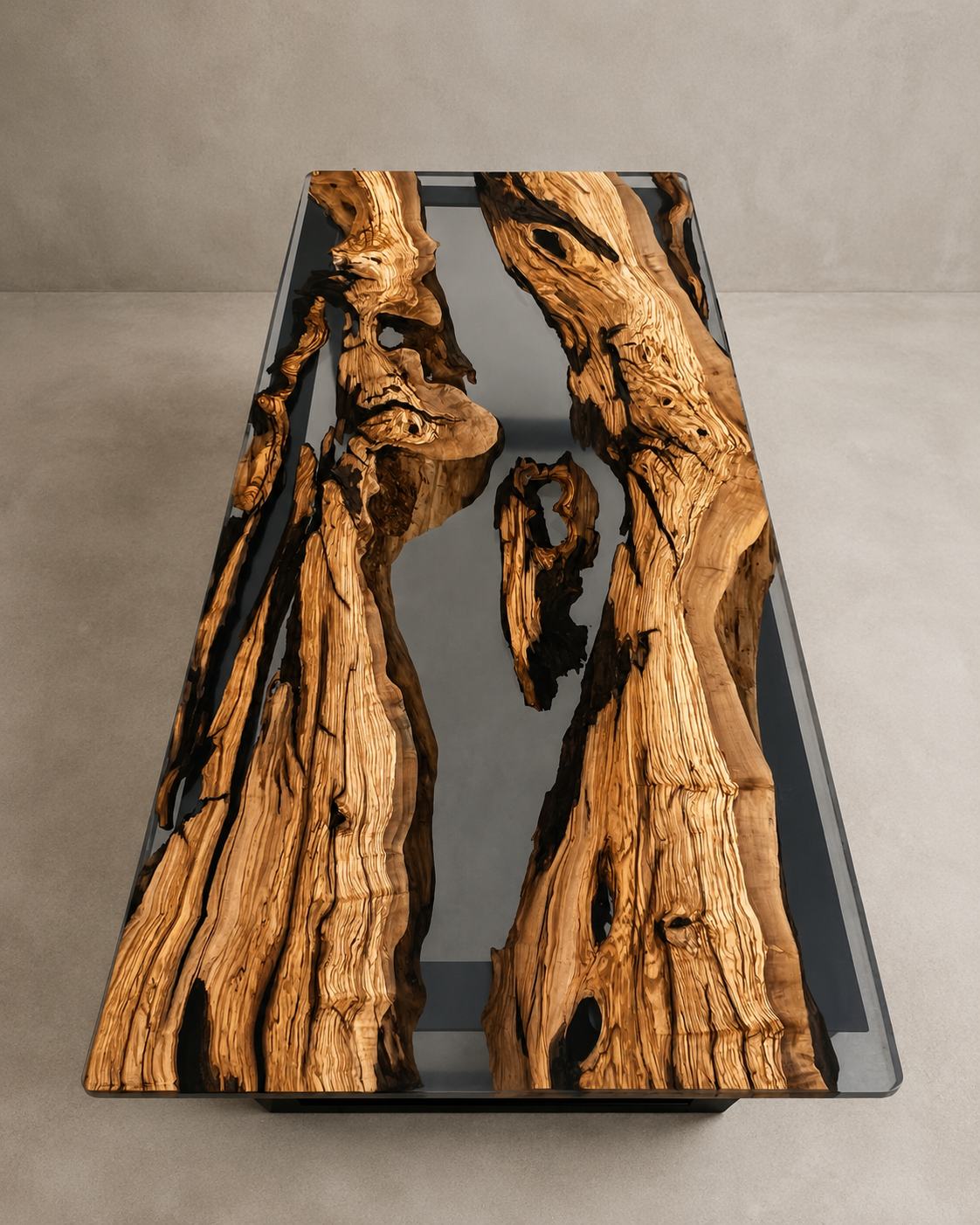 Studio - Scrivania in legno e resina