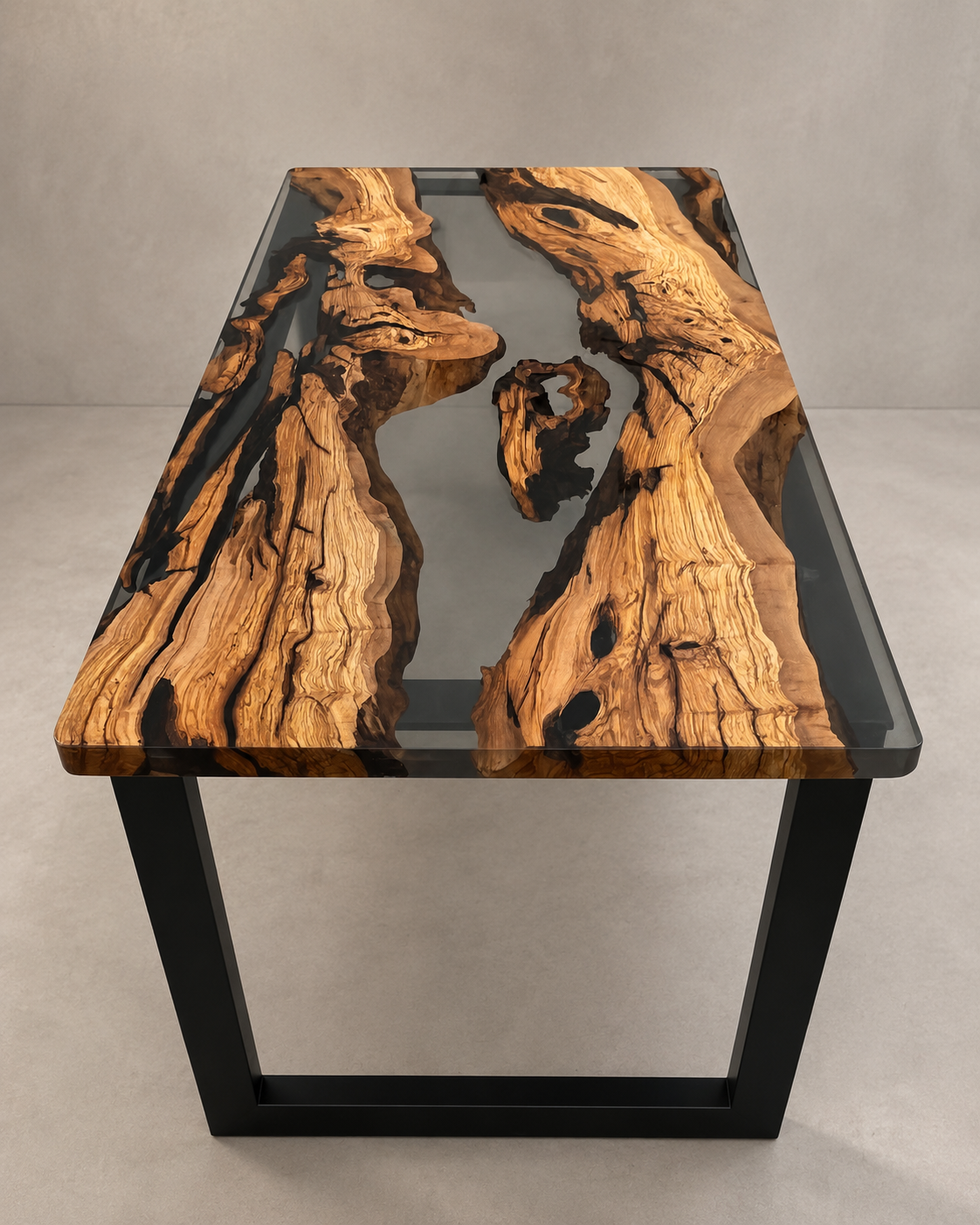 Studio - Scrivania in legno e resina