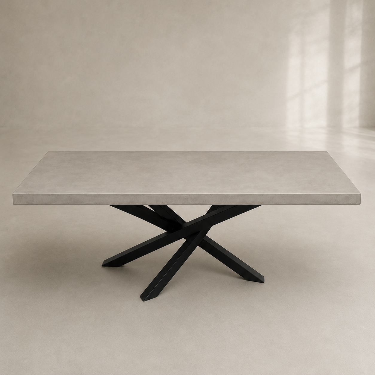 Mat - Tavolo in microcemento grigio calce