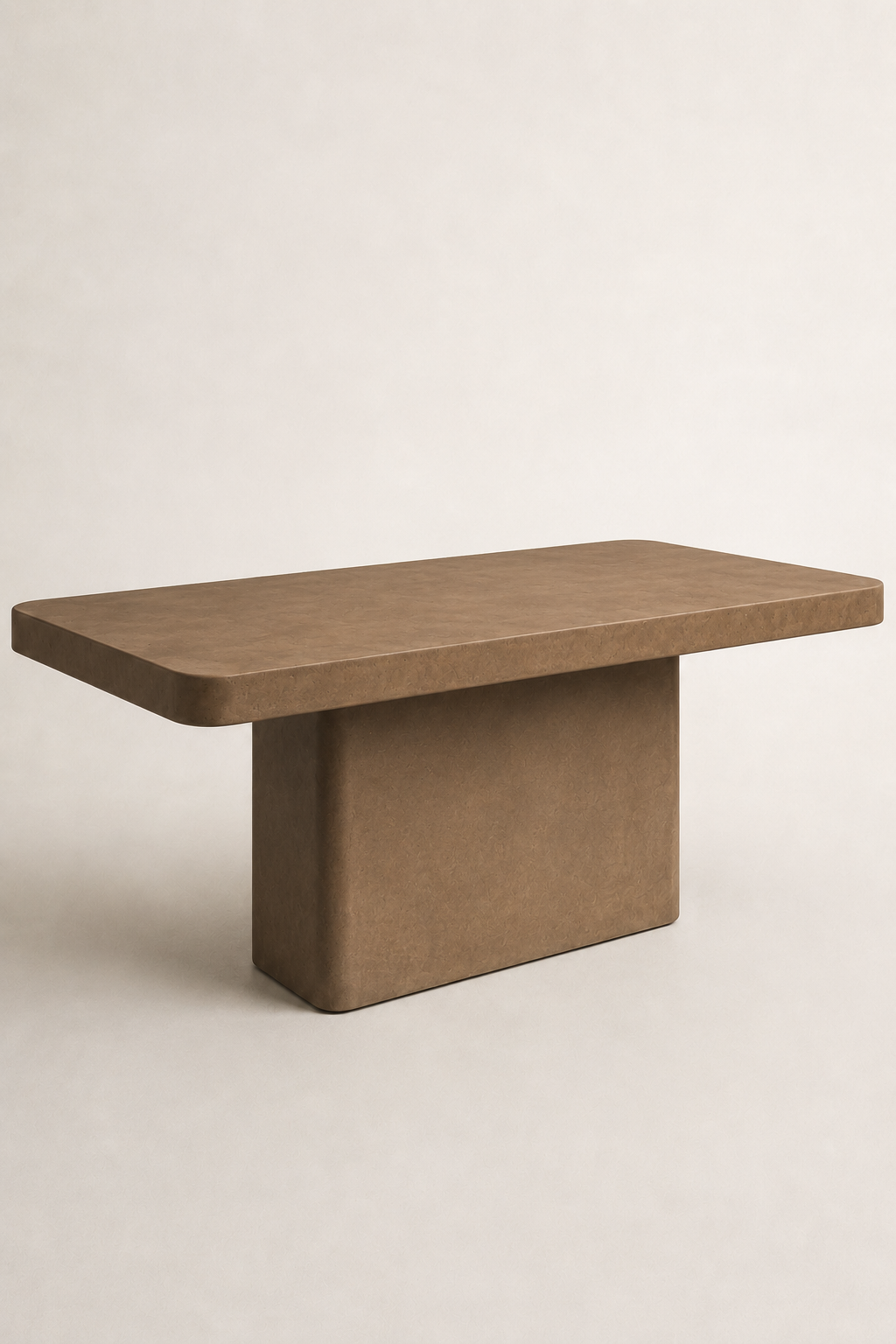 Monolite - Tavolo in microcemento bronzo