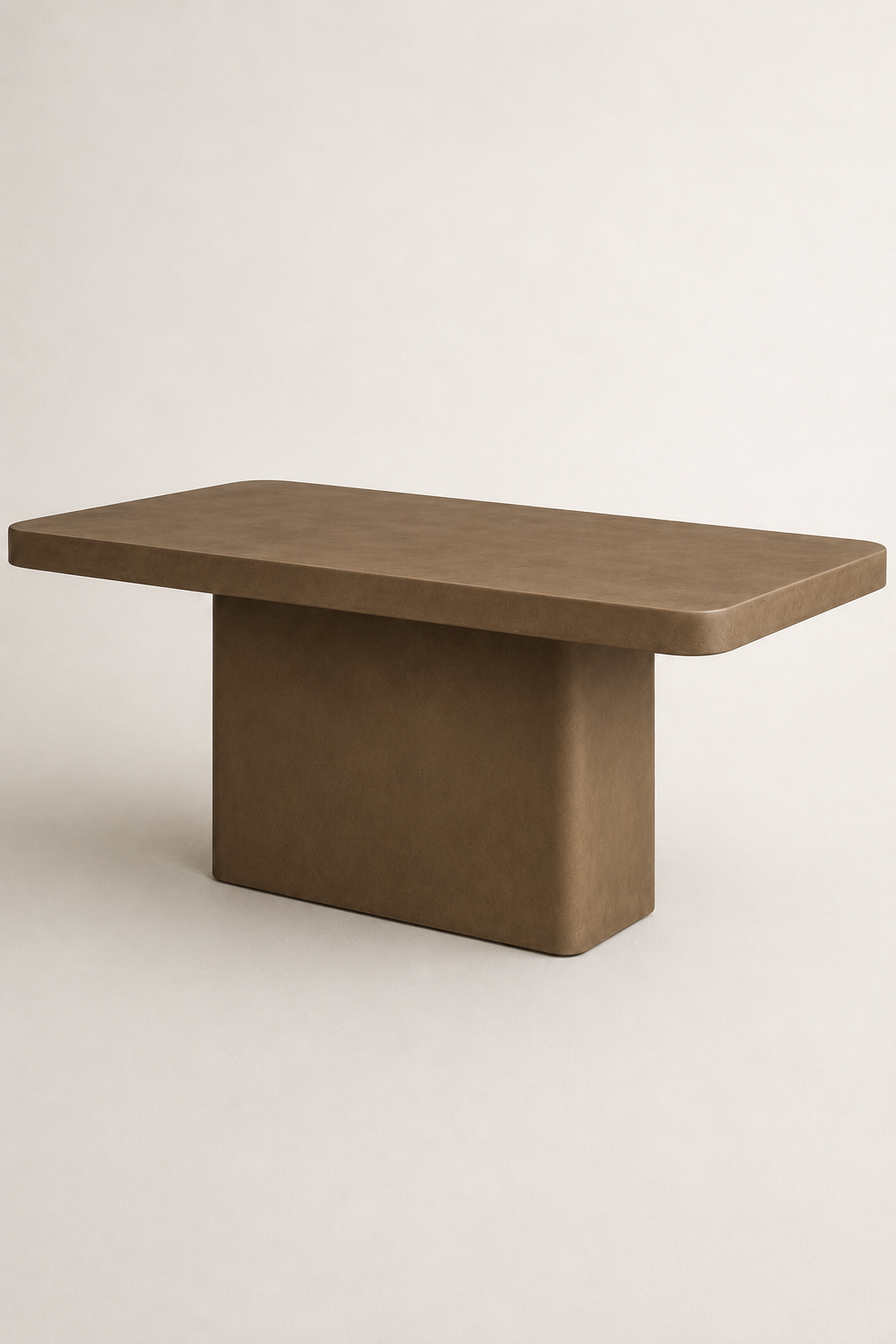 Monolite - Tavolo in microcemento bronzo