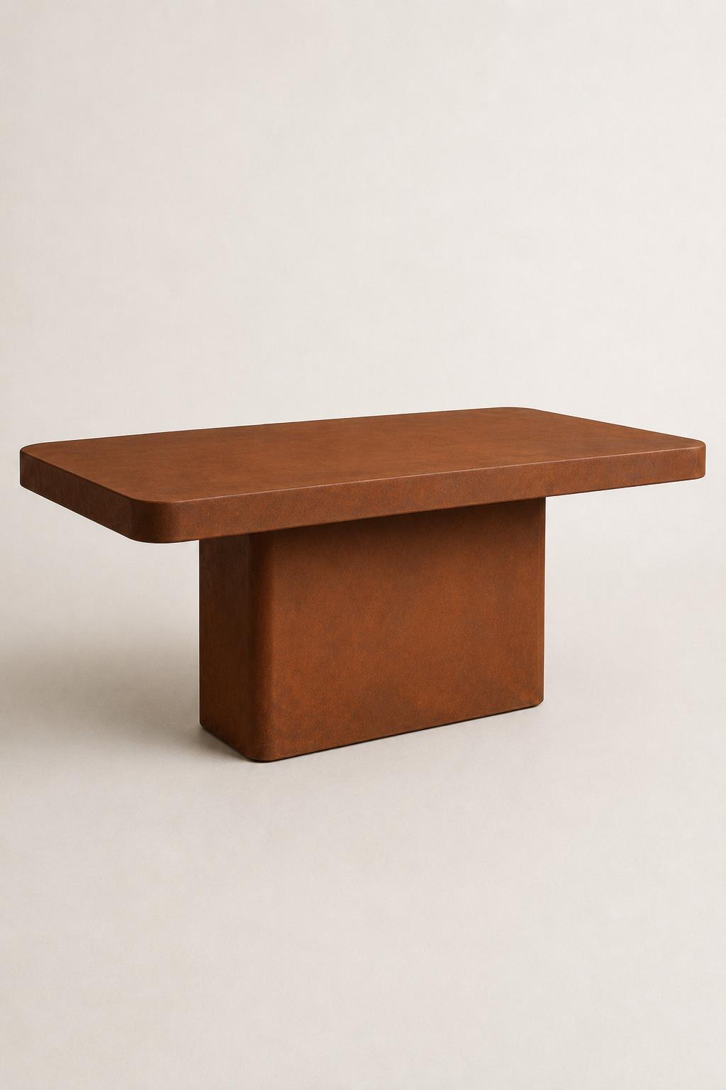 Monolite - Tavolo in microcemento corten