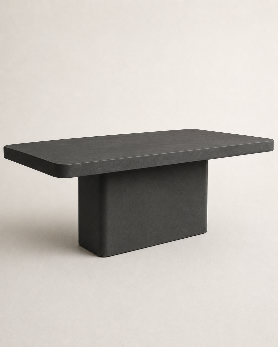 Monolite - Tavolo in microcemento nero grafite