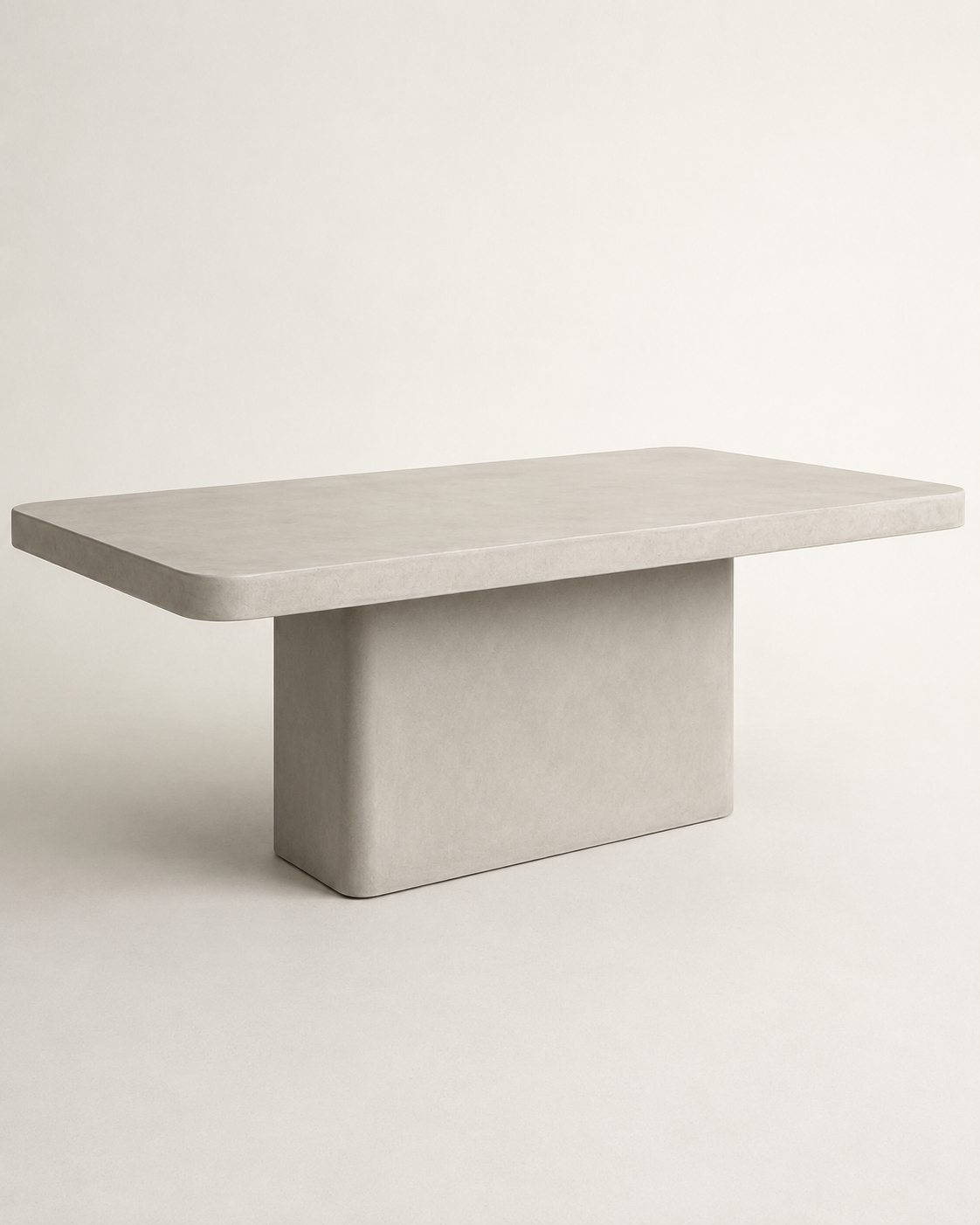 Monolite - Tavolo in microcemento grigio calce