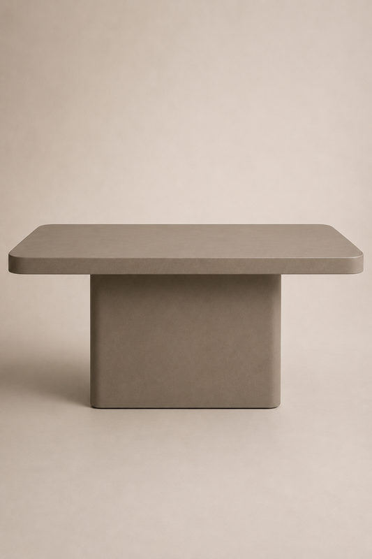 Monolite - Tavolo in microcemento grigio tortora