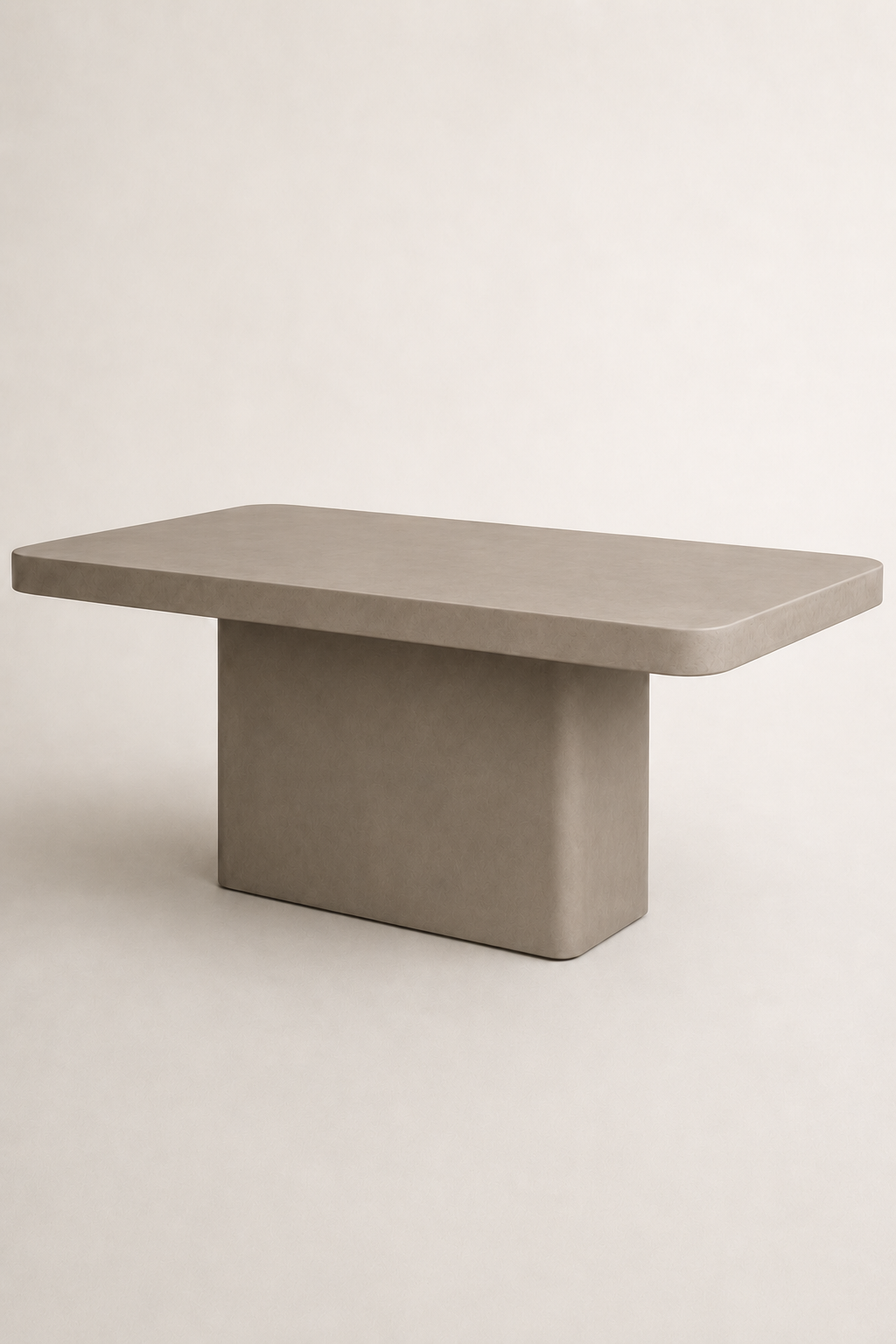 Monolite - Tavolo in microcemento grigio tortora