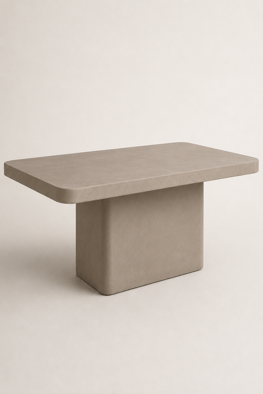 Monolite - Tavolo in microcemento grigio tortora